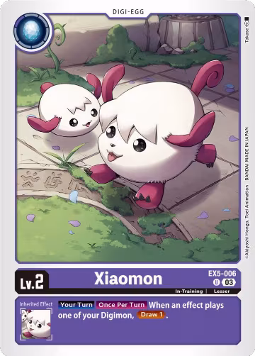 Xiaomon (EX5-006 U), Animal Colosseum — Digimon card price