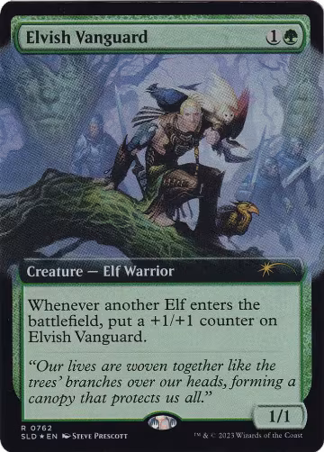 Elvish Vanguard (Extended Art) (762), Secret Lair Drop Series — Magic card price