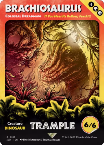 Brachiosaurus - Colossal Dreadmaw (740), Secret Lair Drop Series — Magic card price