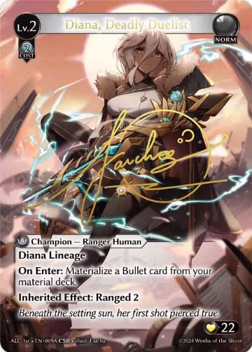 Diana, Deadly Duelist (CSR) (009A) (ALC1E) (009A) — card price