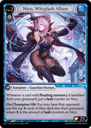 Nico, Whiplash Allure (017), Alchemical Revolution — Grand Archive card price