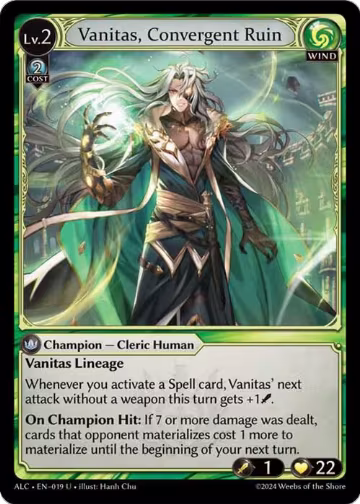 Vanitas, Convergent Ruin (019), Alchemical Revolution — Grand Archive card price