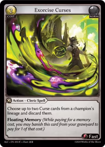 Exorcise Curses (055), Alchemical Revolution — Grand Archive card price