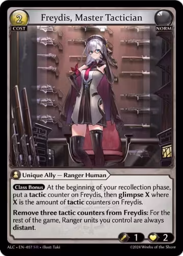 Freydis, Master Tactician (057), Alchemical Revolution — Grand Archive card price