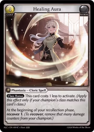 Healing Aura (059), Alchemical Revolution — Grand Archive card price