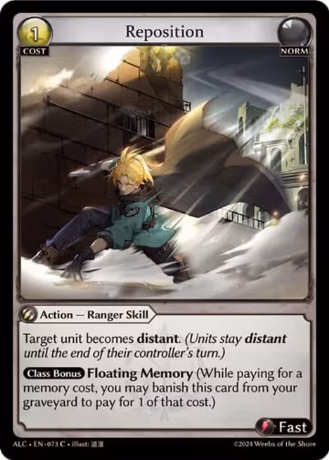 Reposition (073), Alchemical Revolution — Grand Archive card price