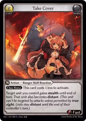 Take Cover (088), Alchemical Revolution — Grand Archive card price