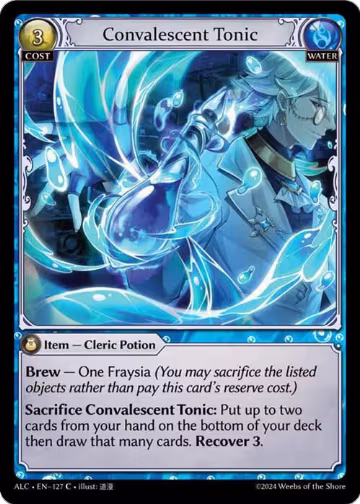 Convalescent Tonic (127), Alchemical Revolution — Grand Archive card price