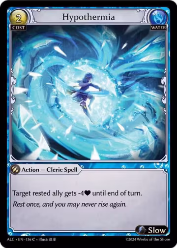 Hypothermia (136), Alchemical Revolution — Grand Archive card price