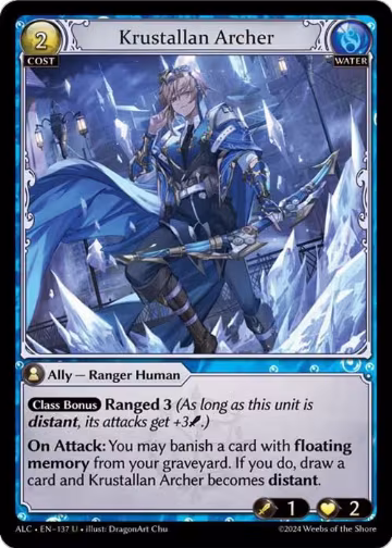 Krustallan Archer (137), Alchemical Revolution — Grand Archive card price