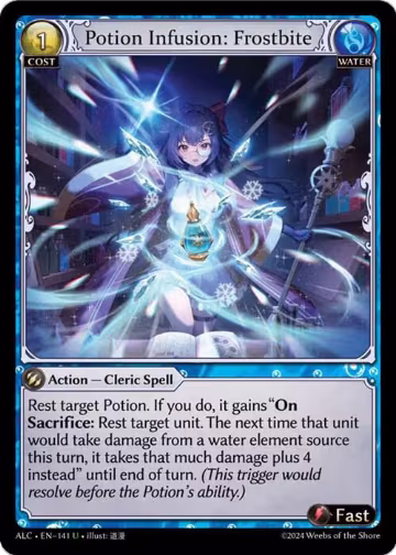 Potion Infusion: Frostbite (141), Alchemical Revolution — Grand Archive card price