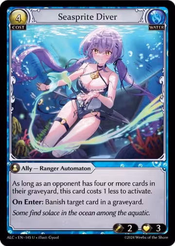 Seasprite Diver (145), Alchemical Revolution — Grand Archive card price