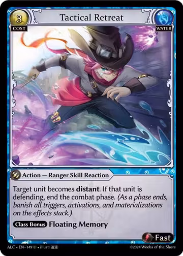 Tactical Retreat (149), Alchemical Revolution — Grand Archive card price