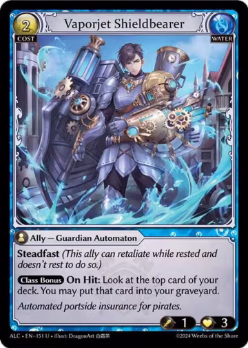 Vaporjet Shieldbearer (151), Alchemical Revolution — Grand Archive card price