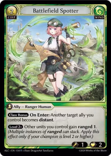 Battlefield Spotter (154), Alchemical Revolution — Grand Archive card price