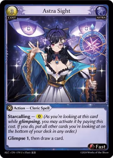 Astra Sight (179), Alchemical Revolution — Grand Archive card price