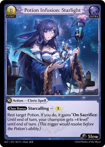Potion Infusion: Starlight (185), Alchemical Revolution — Grand Archive card price