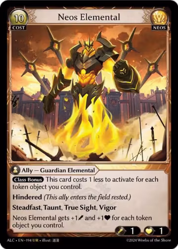 Neos Elemental (194), Alchemical Revolution — Grand Archive card price