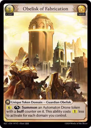 Obelisk of Fabrication (197), Alchemical Revolution — Grand Archive card price
