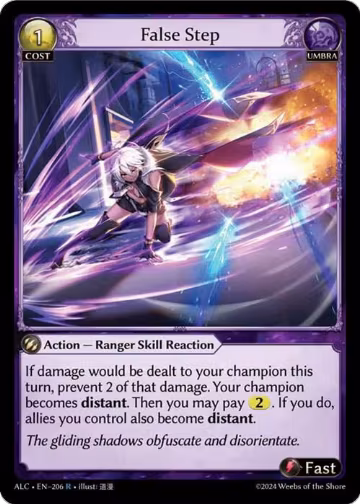 False Step (206), Alchemical Revolution — Grand Archive card price