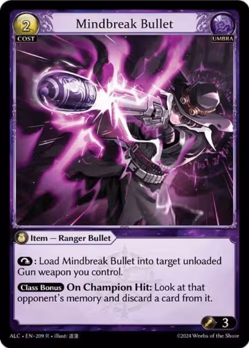 Mindbreak Bullet (209), Alchemical Revolution — Grand Archive card price
