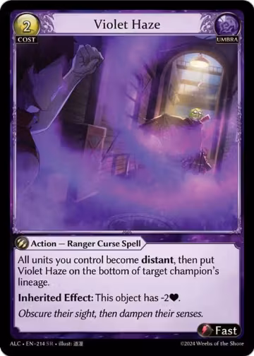 Violet Haze (214), Alchemical Revolution — Grand Archive card price