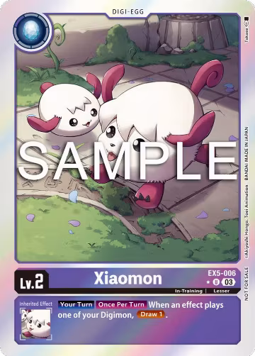 Xiaomon (Animal Colosseum Box Promotion Pack) (EX5-006 U), Animal Colosseum — Digimon card price