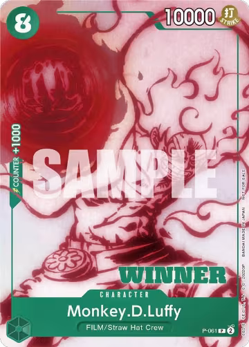 Monkey.D.Luffy (Starter Deck 11: Uta Deck Battle) [Winner] (P-061), One Piece Promotion Cards — One Piece card price