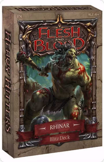 Heavy Hitters Blitz Deck - Rhinar, Blitz Deck: Heavy Hitters - Rhinar — Flesh & Blood sealed product price