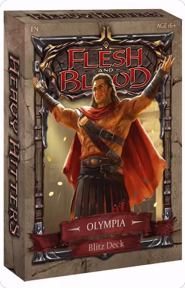 Heavy Hitters Blitz Deck - Olympia, Blitz Deck: Heavy Hitters - Olympia — Flesh & Blood sealed product price