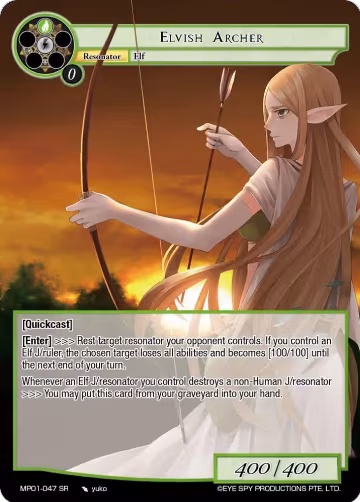 Elvish Archer (MP01-047 SR), Masterpiece "Pilgrim-Memories" — Force of Will card price