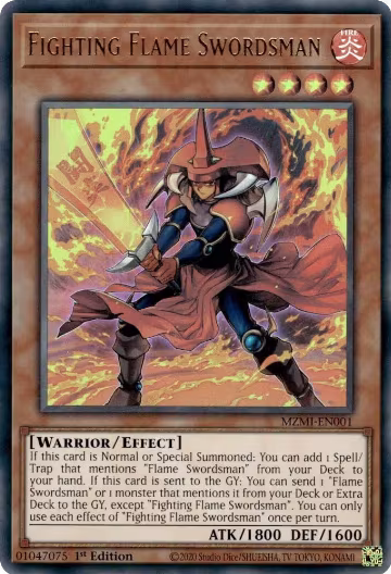 Fighting Flame Swordsman (MZMI-EN001), Maze of Millennia — Yu-Gi-Oh! card price