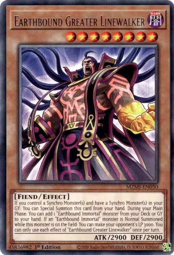 Earthbound Greater Linewalker (MZMI-EN050), Maze of Millennia — Yu-Gi-Oh! card price