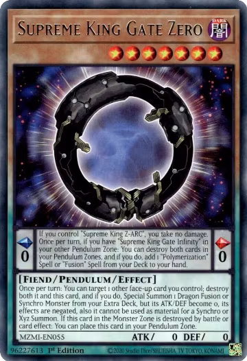 Supreme King Gate Zero (MZMI-EN055), Maze of Millennia — Yu-Gi-Oh! card price