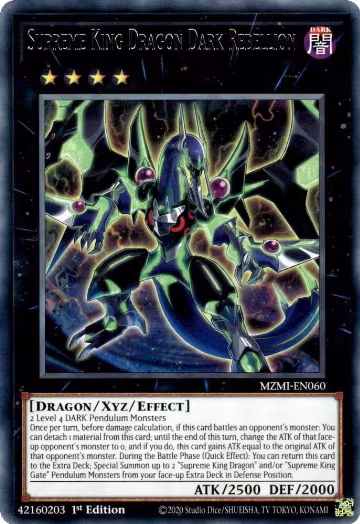 Supreme King Dragon Dark Rebellion (MZMI-EN060), Maze of Millennia — Yu-Gi-Oh! card price