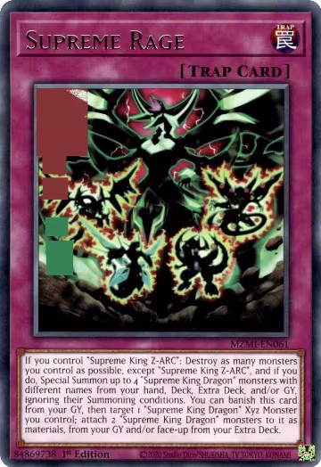 Supreme Rage (MZMI-EN061), Maze of Millennia — Yu-Gi-Oh! card price