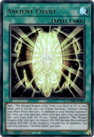 Ancient Chant (MZMI-EN069), Maze of Millennia — Yu-Gi-Oh! card price