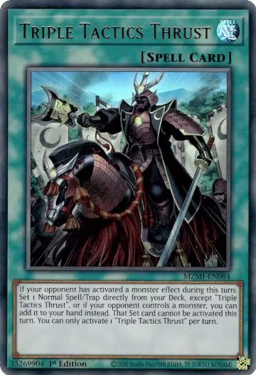 Triple Tactics Thrust (MZMI-EN084), Maze of Millennia — Yu-Gi-Oh! card price