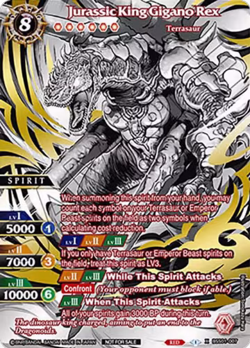 Jurassic King Gigano Rex (World Championship Promotion Pack 2023) (BSS01-007), Battle Spirits Saga Promo Cards — Battle Spirits card price
