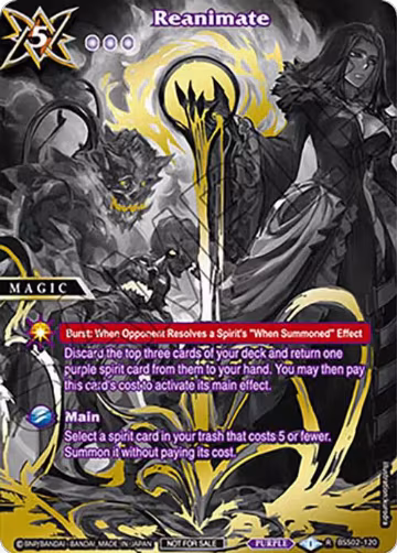 Reanimate (World Championship Promotion Pack 2023) (BSS02-120), Battle Spirits Saga Promo Cards — Battle Spirits card price