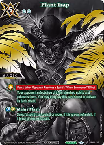 Plant Trap (World Championship Promotion Pack 2023) (BSS03-132), Battle Spirits Saga Promo Cards — Battle Spirits card price