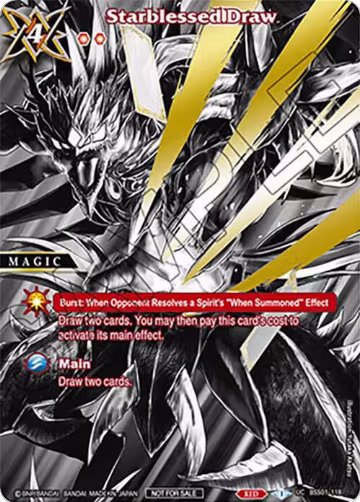 Starblessed Draw (World Championship Promotion Pack 2023) (BSS01-118), Battle Spirits Saga Promo Cards — Battle Spirits card price