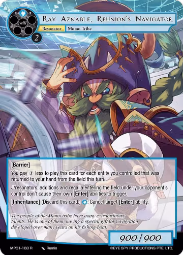 Ray Aznable, Reunion's Navigator (MP01-163 R), Masterpiece "Pilgrim-Memories" — Force of Will card price