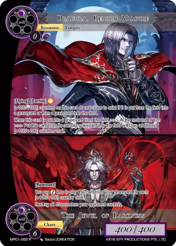 Dracula, Reborn Vampire // The Jewel of Darkness (MP01-062 R), Masterpiece "Pilgrim-Memories" — Force of Will card price