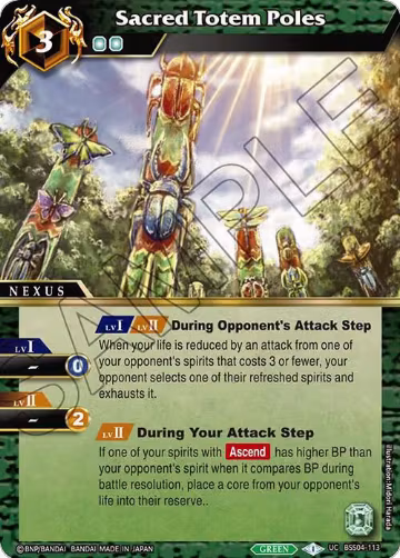 Sacred Totem Poles (BSS04-113), Savior of Chaos — Battle Spirits card price
