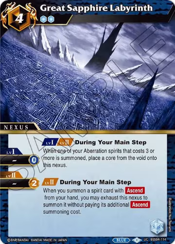 Great Sapphire Labyrinth (BSS04-114), Savior of Chaos — Battle Spirits card price