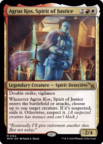 Agrus Kos, Spirit of Justice (184), Murders at Karlov Manor — Magic card price