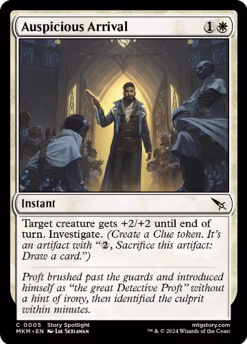 Auspicious Arrival (5), Murders at Karlov Manor — Magic card price