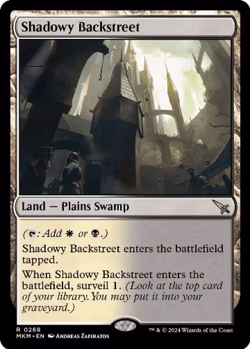 Shadowy Backstreet (268), Murders at Karlov Manor — Magic card price