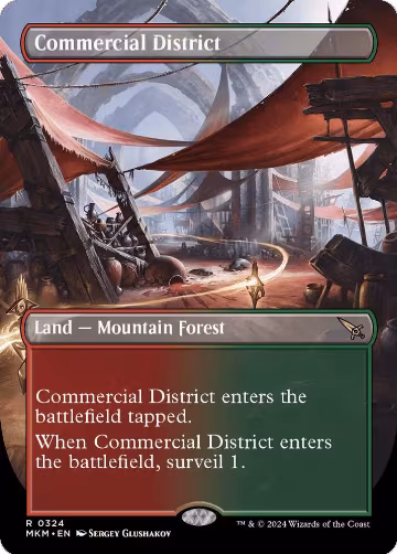 Commercial District (Borderless) (324), Murders at Karlov Manor — Magic card price